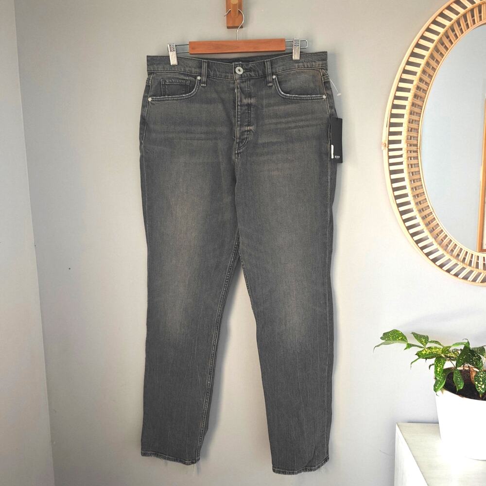 NWT Hudson Holly High Rise Straight Leg Jeans – Size 31 Foggy Night Grey